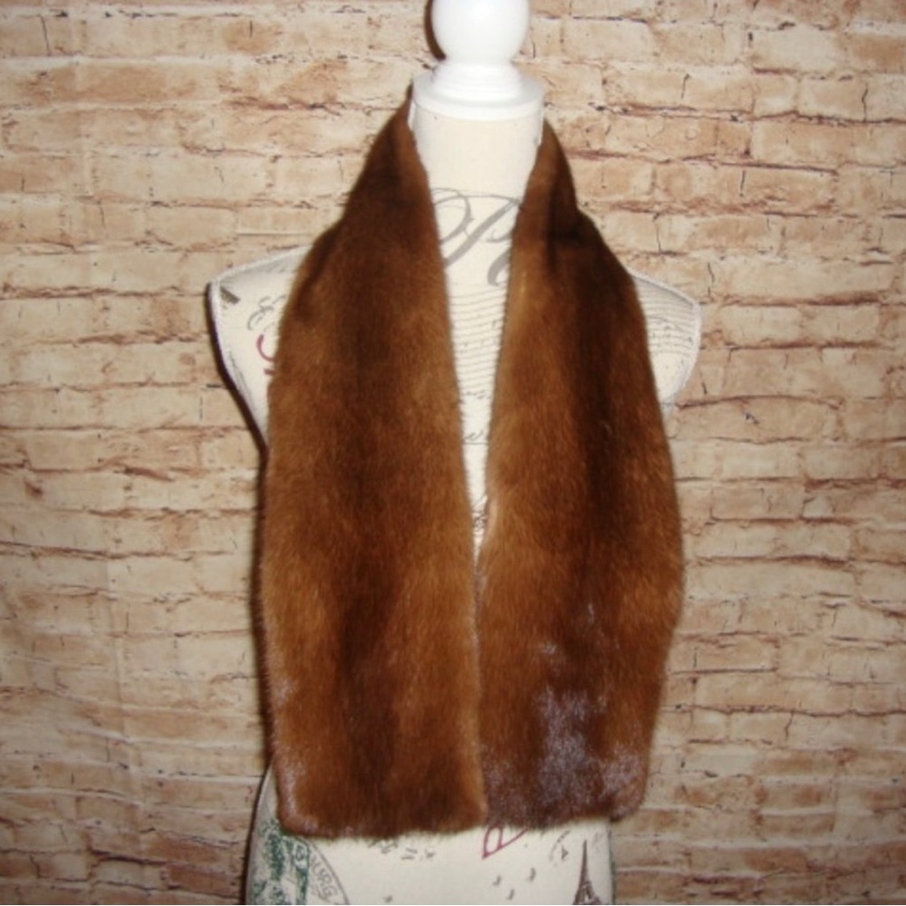 New POLOGEORGIS Neiman Marcus Russian Sable Mink Fur Scarf Scarve top quality!